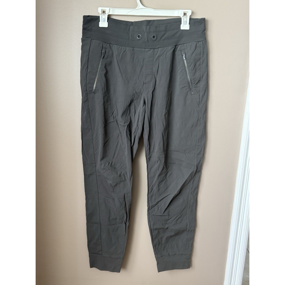 Athleta Trekkie North Jogger Pants Gray Sz 10 Light Weight *Missing Drawstring*